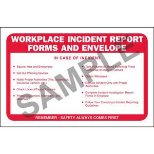 Workplace Incident Report Forms Packet