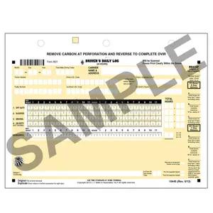 Scannable Driver's Daily Log, 2-Ply, w/Carbon, w/Recap & Detailed DVIR - Stock