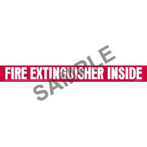 Fire Extinguisher Inside Truck Sign