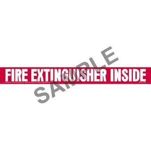 Fire Extinguisher Inside Truck Sign