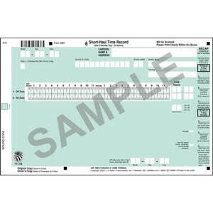 J. J. Keller's Log Auditing Service - Scannable 100/150 Air Mile Radius Time Record - Book Format, Stock