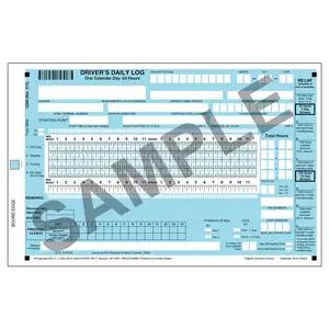 Scannable Driver's Daily Log Book - Canadian - Stock