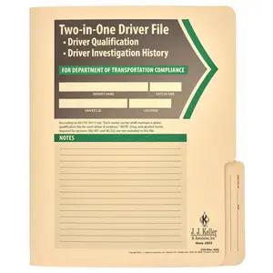 Driver Qualification File Folder - For Single-Copy Forms