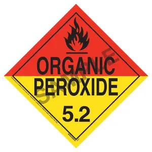 Division 5.2 Organic Peroxide Placard - Worded