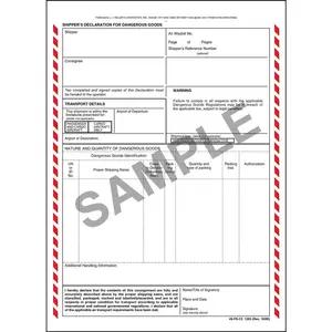 Shipper's Declaration For Dangerous Goods - 3-Ply w/ Carbon
