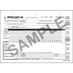 Canadian Driver's Daily Log Book, English - Retail Packaging