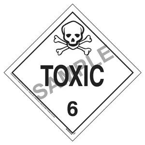 Division 6.1 Toxic Placard - Worded