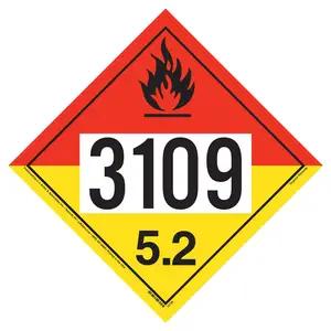 3109 Placard - Division 5.2 Organic Peroxide