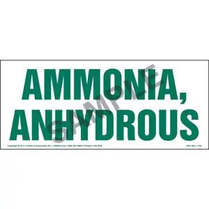 Ammonia, Anhydrous Sign