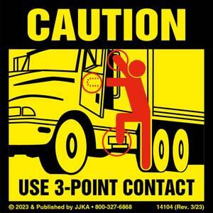 Tractor 3-Point Contact Label