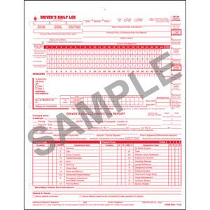 Canadian Driver's Daily Log, 2-Ply, Carbonless, w/Recap & Detailed DVIR - Stock