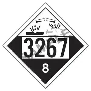 3267 Placard - Class 8 Corrosive