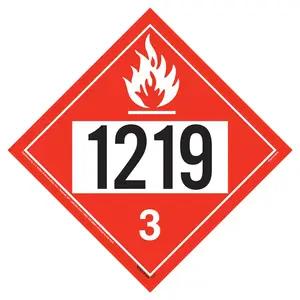 1219 Placard - Class 3 Flammable Liquid