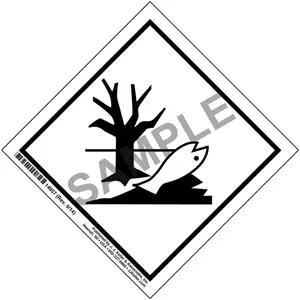 Marine Pollutant Markings - High-Gloss Paper, Permanent Adhesive