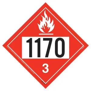 1170 Placard - Class 3 Flammable Liquid