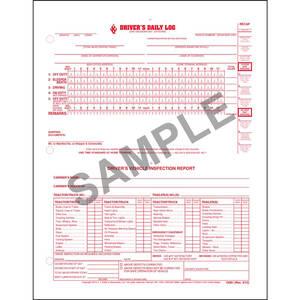 Oil Field Log w/Daily Recap & DVIR, 2-Ply, Carbonless, Loose-Leaf Format - Stock