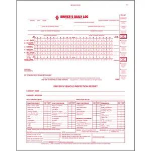 Oil Field Log w/Daily Recap & DVIR, 2-Ply, Carbonless, Book Format - Stock
