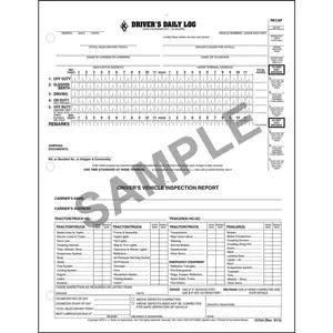 Oil Field Log w/Daily Recap & DVIR, 2-Ply, Carbonless, Loose-Leaf Format - Personalized