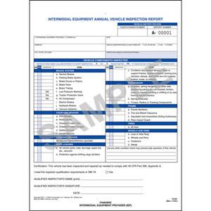 Intermodal Annual Vehicle Inspection Report