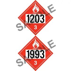 1993/1203 Placard - Class 3 Flammable Liquid