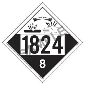1824 Placard - Class 8 Corrosive