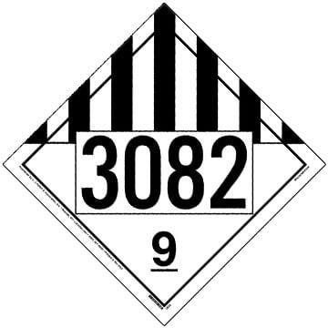 3082 Placard - Class 9 Miscellaneous