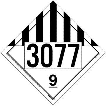 3077 Placard - Class 9 Miscellaneous