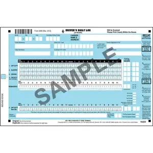 Scannable 2-In-1 Oil Field Log with Simplified DVIR - Stock