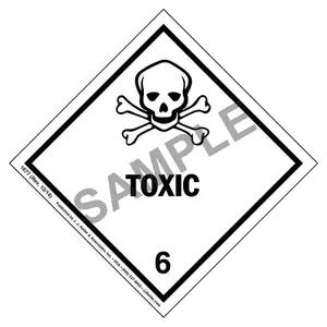 Class 6 Toxic Labels
