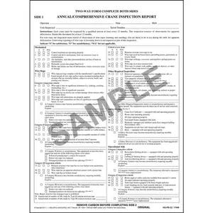 Annual/Comprehensive Crane Inspection Report