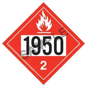 1950 Placard - Division 2.1 Flammable Gas