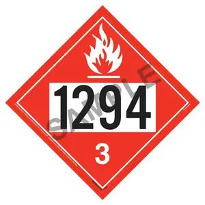 1294 Placard - Class 3 Flammable Liquid