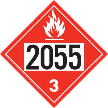 2055 Placard - Class 3 Flammable Liquid