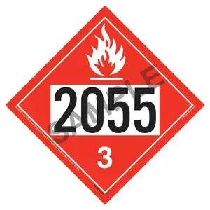 2055 Placard - Class 3 Flammable Liquid