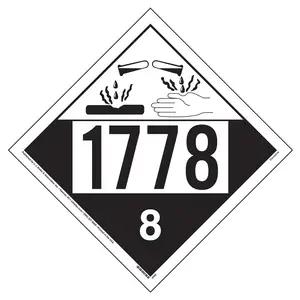 1778 Placard - Class 8 Corrosive