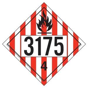 3175 Placard - Division 4.1 Flammable Solid