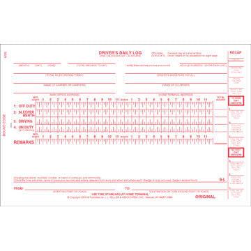 Bus Driver's Daily Log Book, 2-Ply, w/Carbon - Personalized