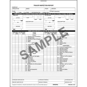 Trailer Inspection Report, 2-Ply, Book Format - Personalized