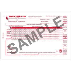 Driver's Daily Log Book with Simplified DVIR, 2-Ply - Personalized