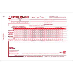 Driver's Daily Log Book, No Recap or DVIR, 2-Ply, w/Carbon - Personalized