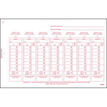 Driver's Exemption Log - Short-Haul Operations, 2-Ply, w/3 Carbons - Personalized