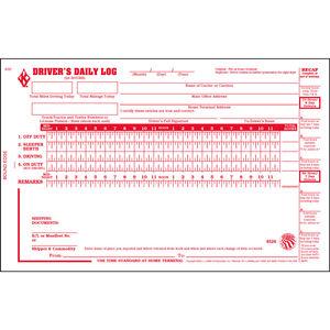 Driver's Daily Log Book w/No DVIR, 2-Ply - Personalized