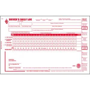 Driver's Daily Log Book w/No DVIR, 2-Ply - Personalized