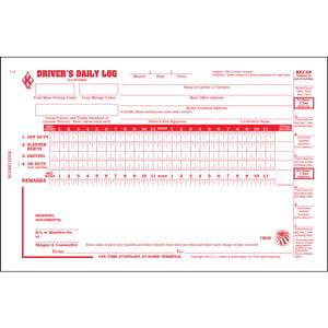 Driver's Daily Log Book w/No DVIR, 3-Ply - Personalized