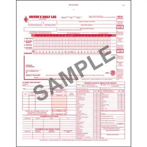 5-In-1 Driver's Daily Log Book, 2-Ply, Carbonless - Personalized