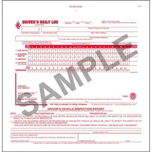 2-In-1 Driver's Daily Log Book w/Simplified DVIR, 2-Ply, Carbonless, No Recap, Book Format - Personalized