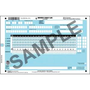 Scannable Driver's Daily Log Book, 2-Ply, w/Carbon, No Recap, Book Format - Personalized