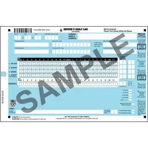 Scannable Driver's Daily Log Book - California & Texas Rule Set Logs, w/Recap - Personalized