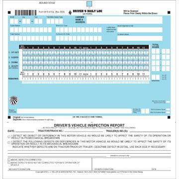 Scannable 2-In-1 Driver's Daily Log Book - Personalized