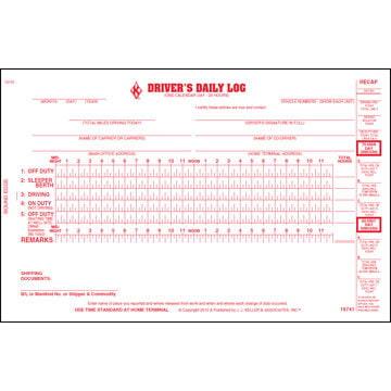 Oil Field Log w/Daily Recap & DVIR, 2-Ply, w/Carbon, Book Format - Personalized
